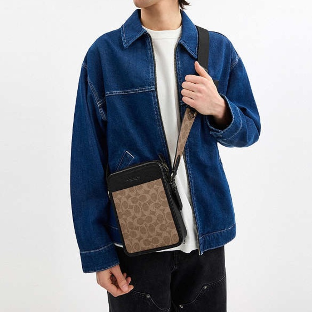 Coach Brown and Black Crossbody Bag